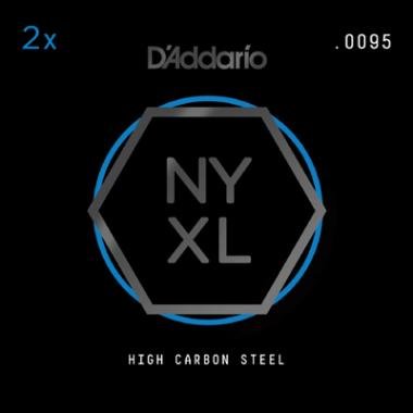 D'Addario NYXL 2-Pack Plain Steels .0095