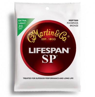 Martin MSP7000 SP Lifespan 92/8 Phosphor Bronze Extra Light, 10-47