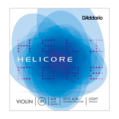 D'Addario H310 3/4M Helicore Violin String Set, 3/4 Scale, Medium