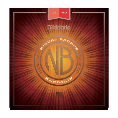 D'Addario NBM1140 Nickel Bronze Mandolin Set, Medium, 11-40