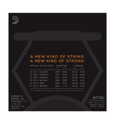 D'Addario NYXL1046-3P Electric Strings Regular Light, 10-46, 3-Pack