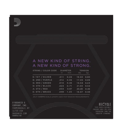 D'Addario NYXL1149-3P Electric Strings Medium, 11-49, 3-Pack