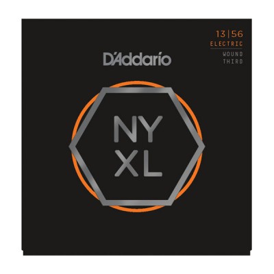 D'Addario NYXL1356W Nickel Wound, Medium Wound 3rd, 13-56