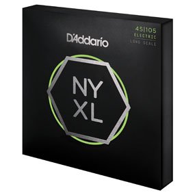D'Addario NYXL45105 Set Long Scale, Light Top / Med Bottom, 45-105