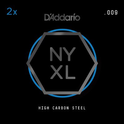 D'Addario NYXL 2-Pack Plain Steels .009