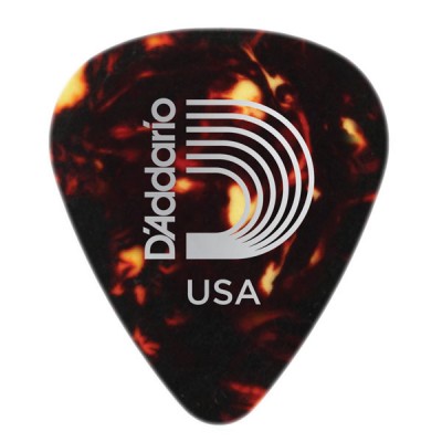 D'Addario 1CSH2-100 Shell-Color Celluloid Guitar Picks, 100 pk, Light