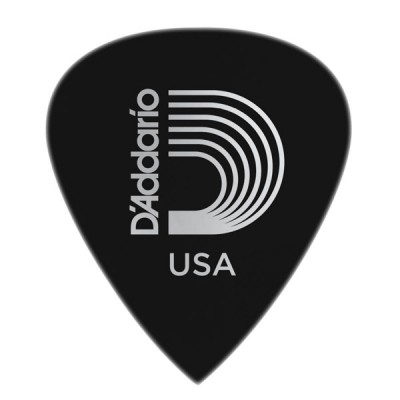 D'Addario 6DBK7-25 Duralin Precision Guitar Picks, Ex-Hvy, 25 pk