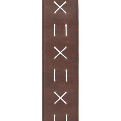 D'Addario L25W1501 Leather Guitar Strap, Decorative Stitch