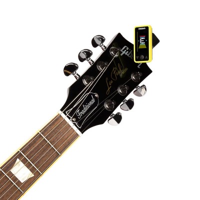 D'Addario PW-CT-17YL Eclipse Headstock Tuner, Yellow
