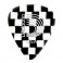 D'Addario 1CCB2-10 Checkerboard Celluloid Guitar Picks, 10 pack, Light